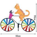 Orange Cat Bicycle Wind Spinner-The New Style