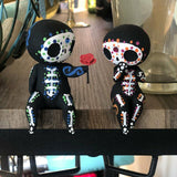 Sugar Skull Couple Figurine