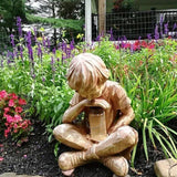 ADORABLE GARDEN DECOR-GLIMPSES OF GOD BOY STATUE