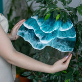 Handmade plexiglass wave decoration