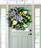 SUMMER FARMHOUSE WREATH WITH LEMONS FOR ALL SEASONS