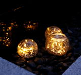 SOLAR LED GLASS BALL GARDEN LAWN LAMP