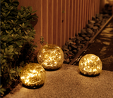 SOLAR LED GLASS BALL GARDEN LAWN LAMP