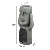 Solar LED Light Easter Island Flowerpot