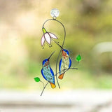 Stained glass hummingbird Modern stained glass window hangings decor