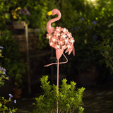 Touch of ECO - Solar LED Neon Pink Flamingo Friendly Garden Stake Light