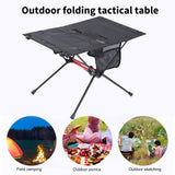 Outdoor Camping Table with Mesh Storage Bag Fordable Desk for Camping BBQ