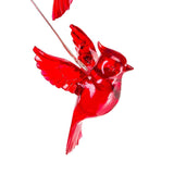 Solar Cardinal Red Bird Wind Chime Light