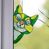 Stained Glass Cat Suncatcher Perfect Gift For Cat Lovers