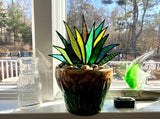 (🔥Summer Hot Sale-49% OFF)Suncatcher Stained Agave Plante