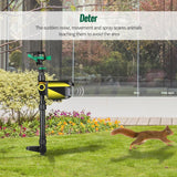 Solar Powered Motion Activated Animal Repellent Garden Sprinkler