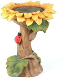 Polyresin Sunflower Bird Bath