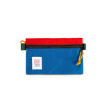 Topo Designs Accessory Bags in small blue/red