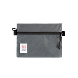 Topo Designs Accessory Bags in medium charcoal gray.