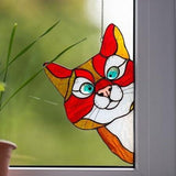 Stained Glass Cat Suncatcher Perfect Gift For Cat Lovers