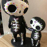 Sugar Skull Couple Figurine