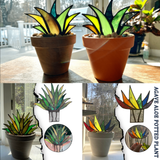 (🔥Summer Hot Sale-49% OFF)Suncatcher Stained Agave Plante