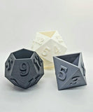 3D Printed Plant Pot - Table Top RPG Dice Succulent Planter Set