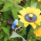 Creative Simulation Butterflies Solar Powered Vibration Outdoor Garden Decor Road Lighting