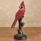 Handmade Cardinal Bird Lighted Art Novelty Lamp Home Decoration