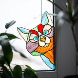 Stained Glass Cat Suncatcher Perfect Gift For Cat Lovers