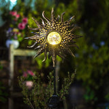 Outdoor Garden Solar Lights-Sun, Moon Stake Decor