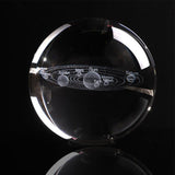 3D SOLAR SYSTEM CRYSTAL BALL - Decorations - Blastiful