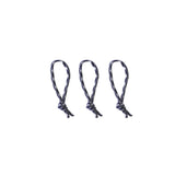 Midnight Navy Blue and White Topo Designs Zipper Accessory Pulls